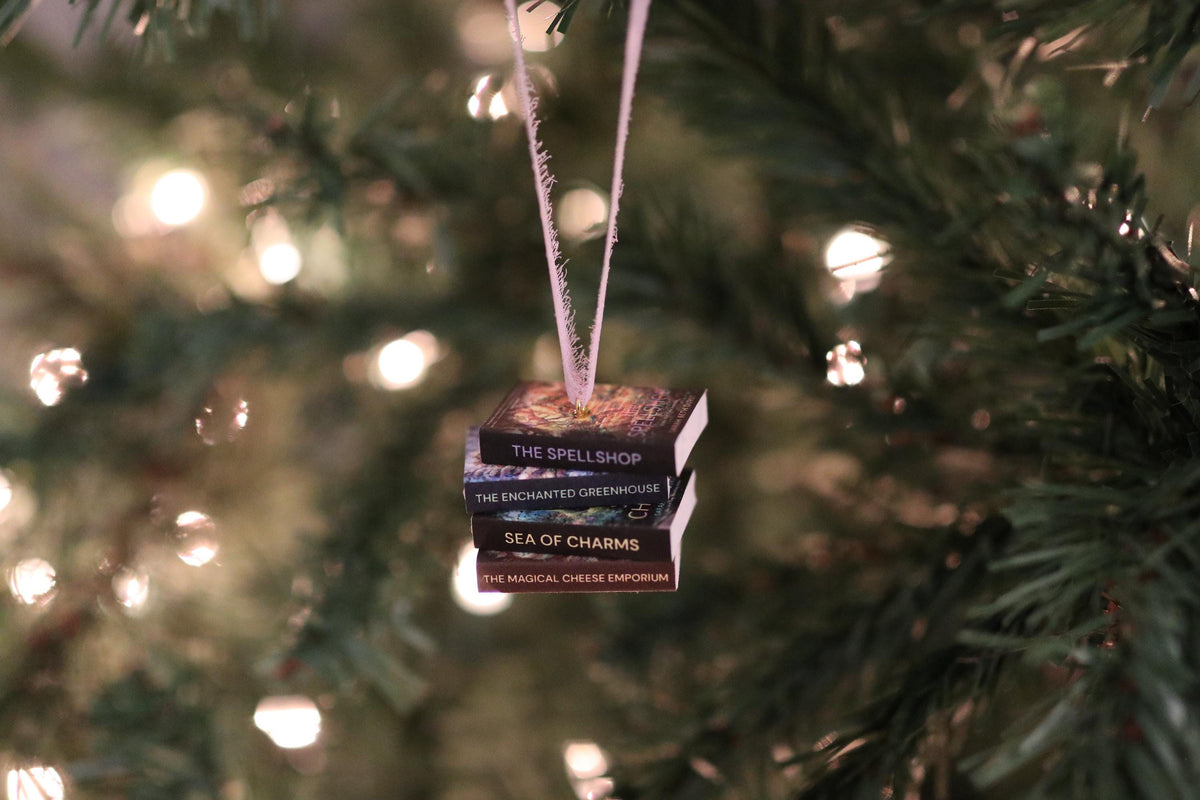 The Spellshop Mini Book Stack Ornament