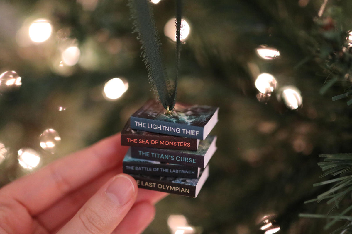 The Lightning Thief Mini Book Stack Ornament