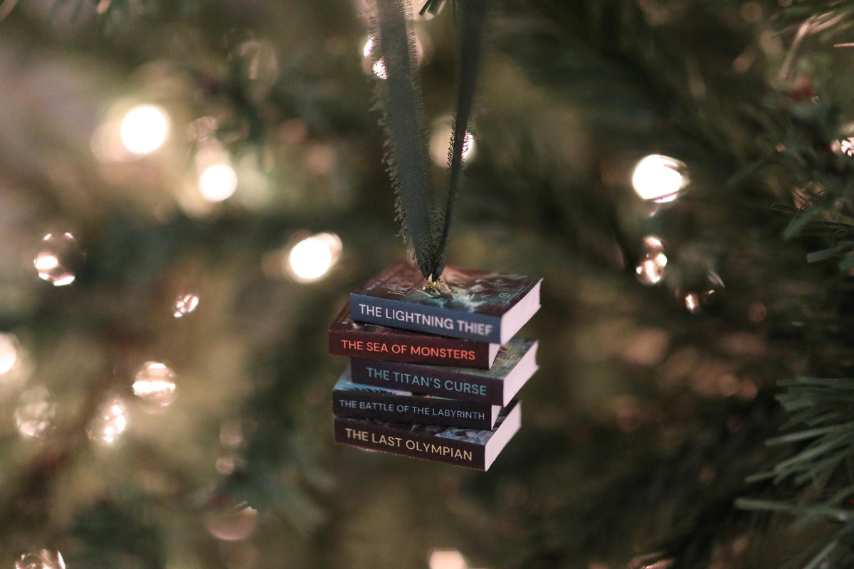 The Lightning Thief Mini Book Stack Ornament