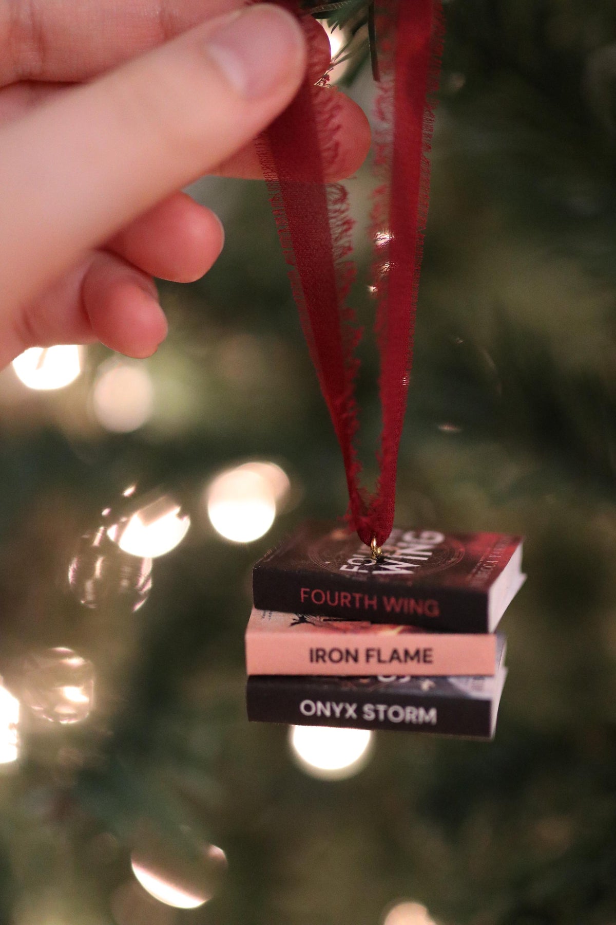 Special Fourth Wing Mini Book Stack Ornament