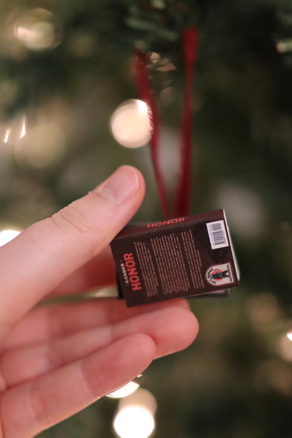 Fight Mini Book Stack Ornament