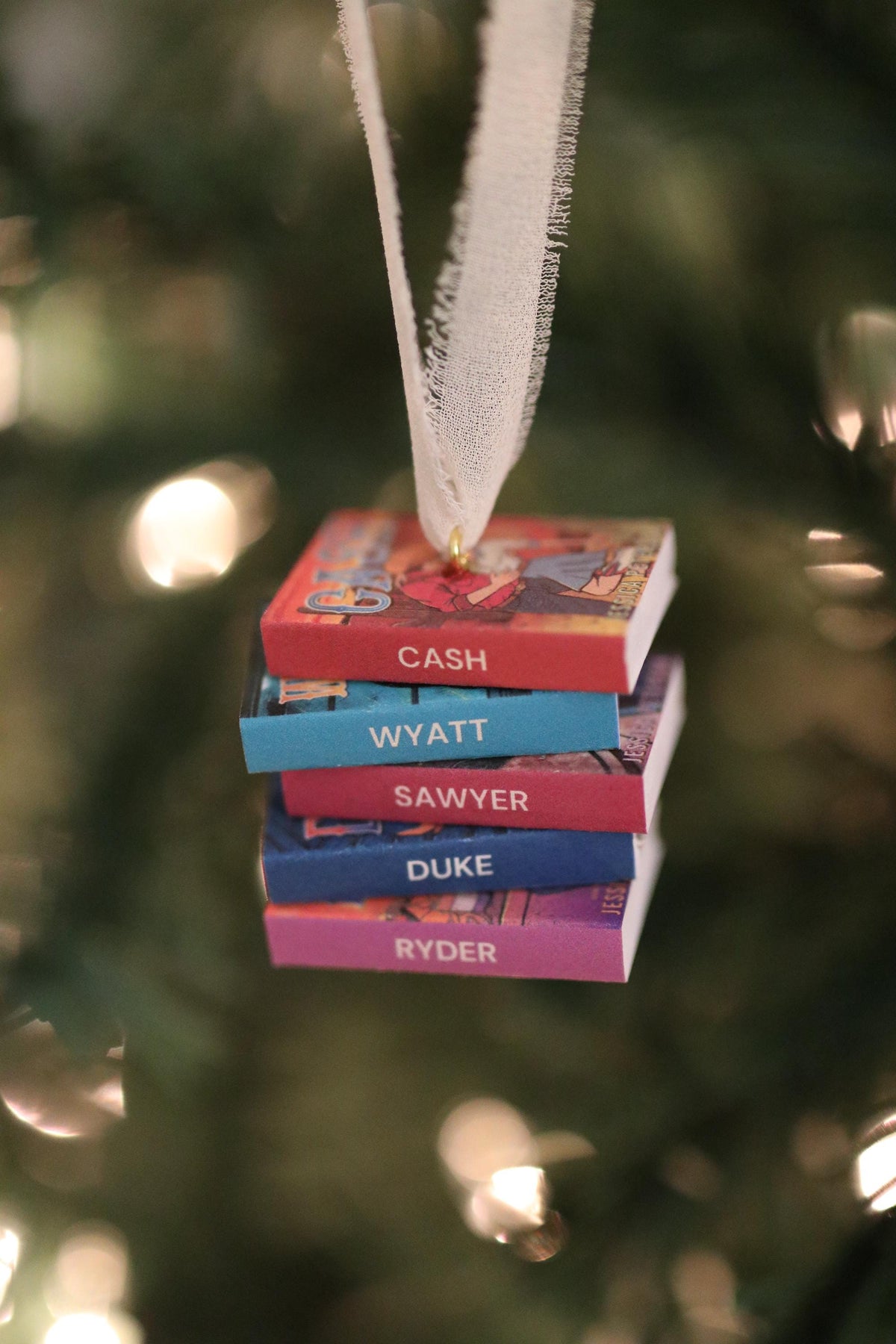 Cash Mini Book Stack Ornament