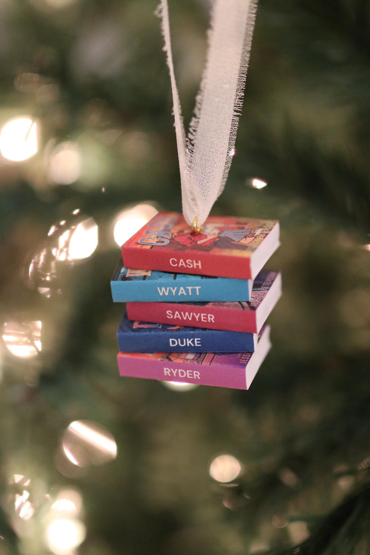 Cash Mini Book Stack Ornament