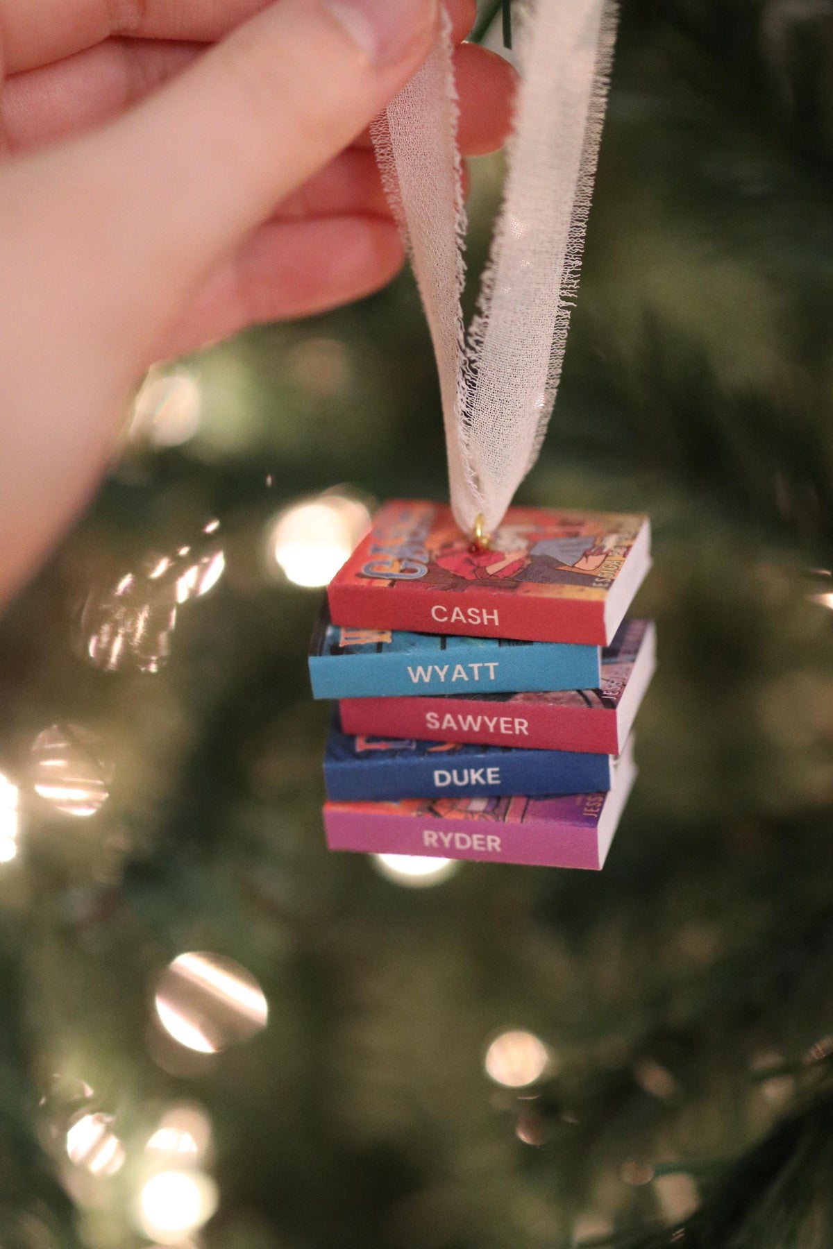 Cash Mini Book Stack Ornament