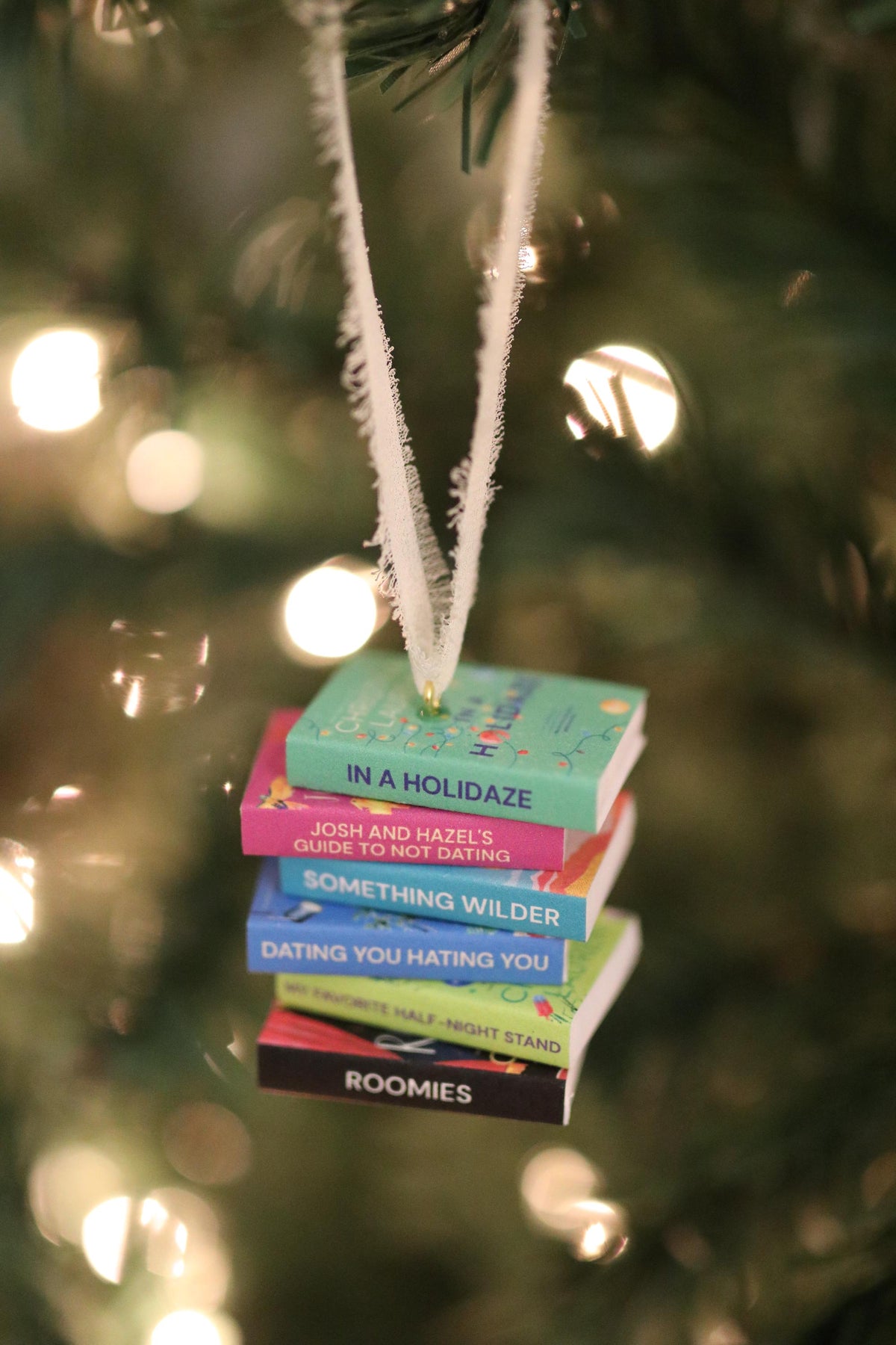 Christina Lauren Mini Book Stack Ornament