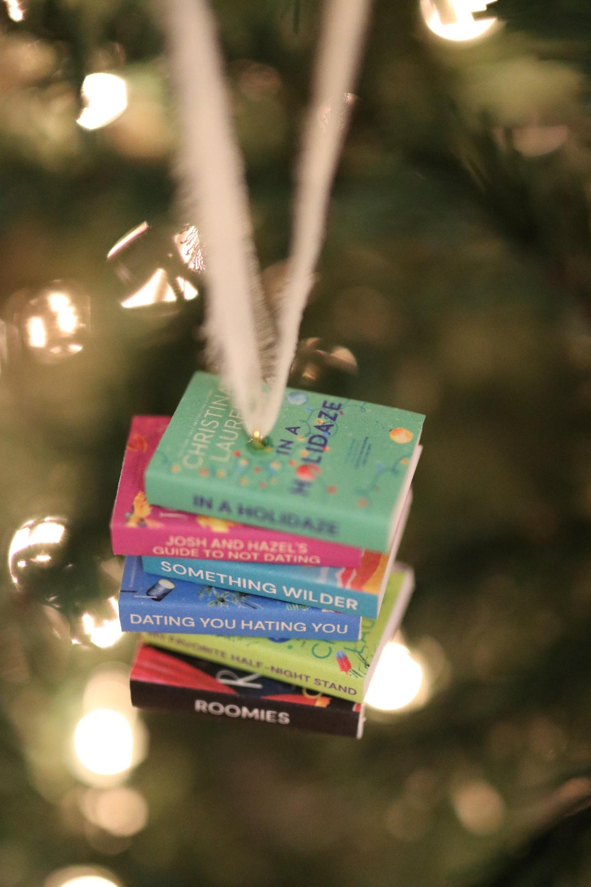 Christina Lauren Mini Book Stack Ornament