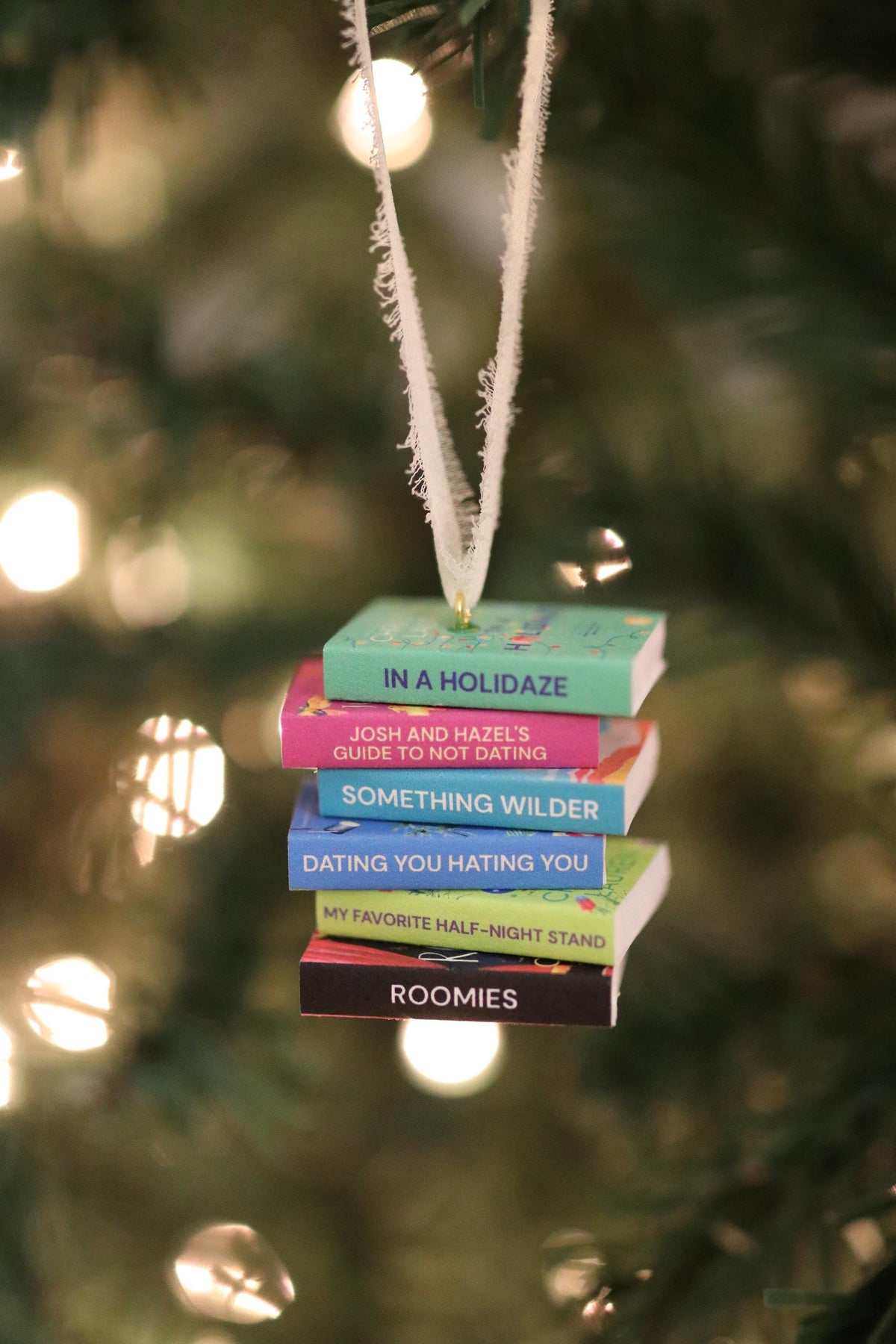 Christina Lauren Mini Book Stack Ornament