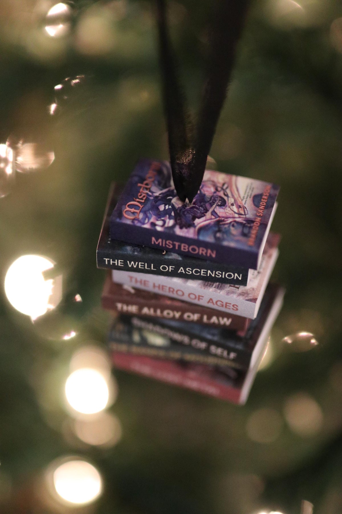 Mistborn Mini Book Stack Ornament
