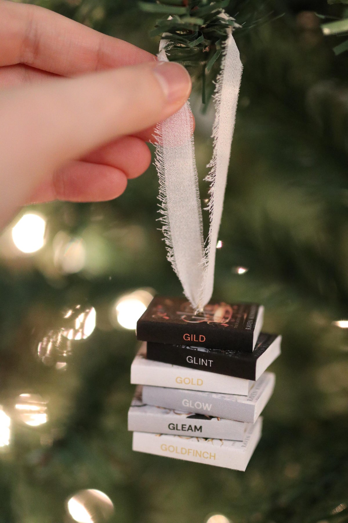 Gild Mini Book Stack Ornament