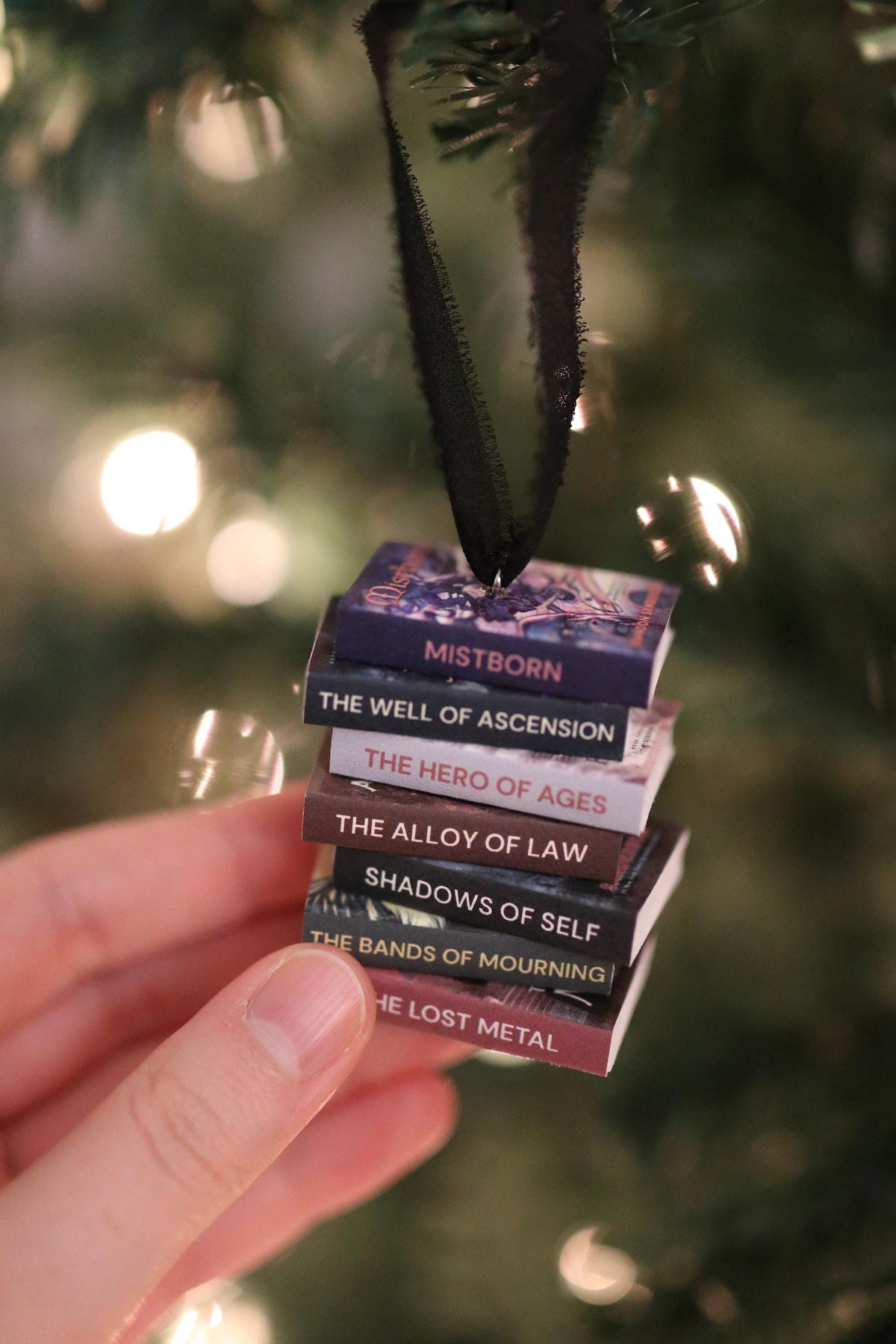 Mistborn Mini Book Stack Ornament