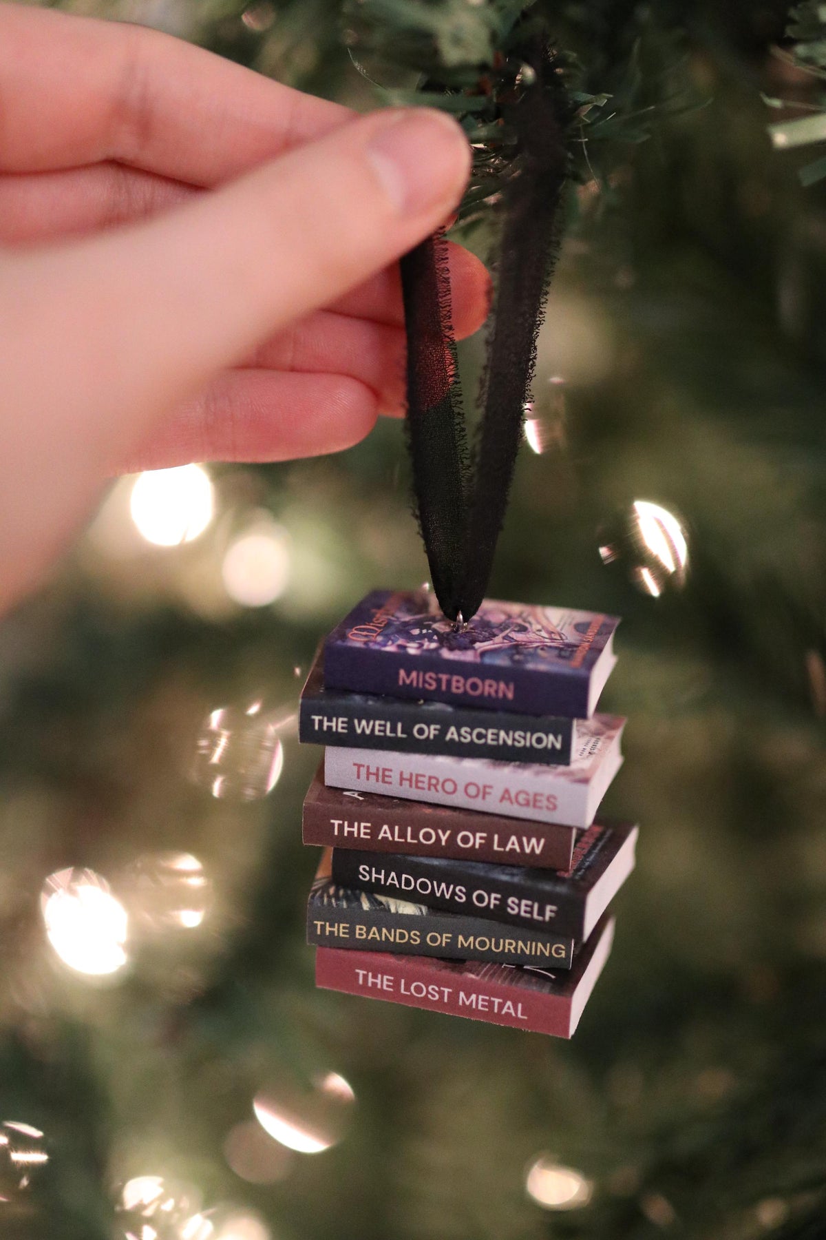 Mistborn Mini Book Stack Ornament
