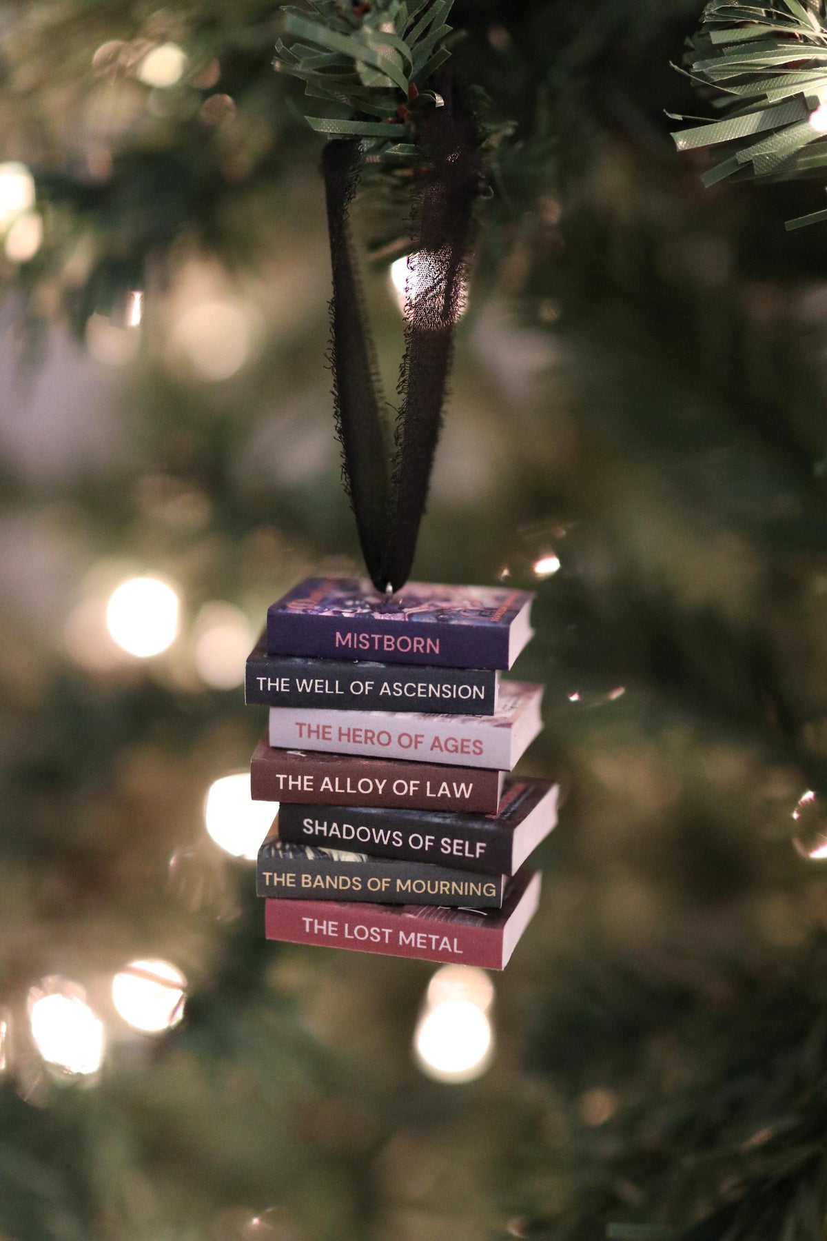Mistborn Mini Book Stack Ornament