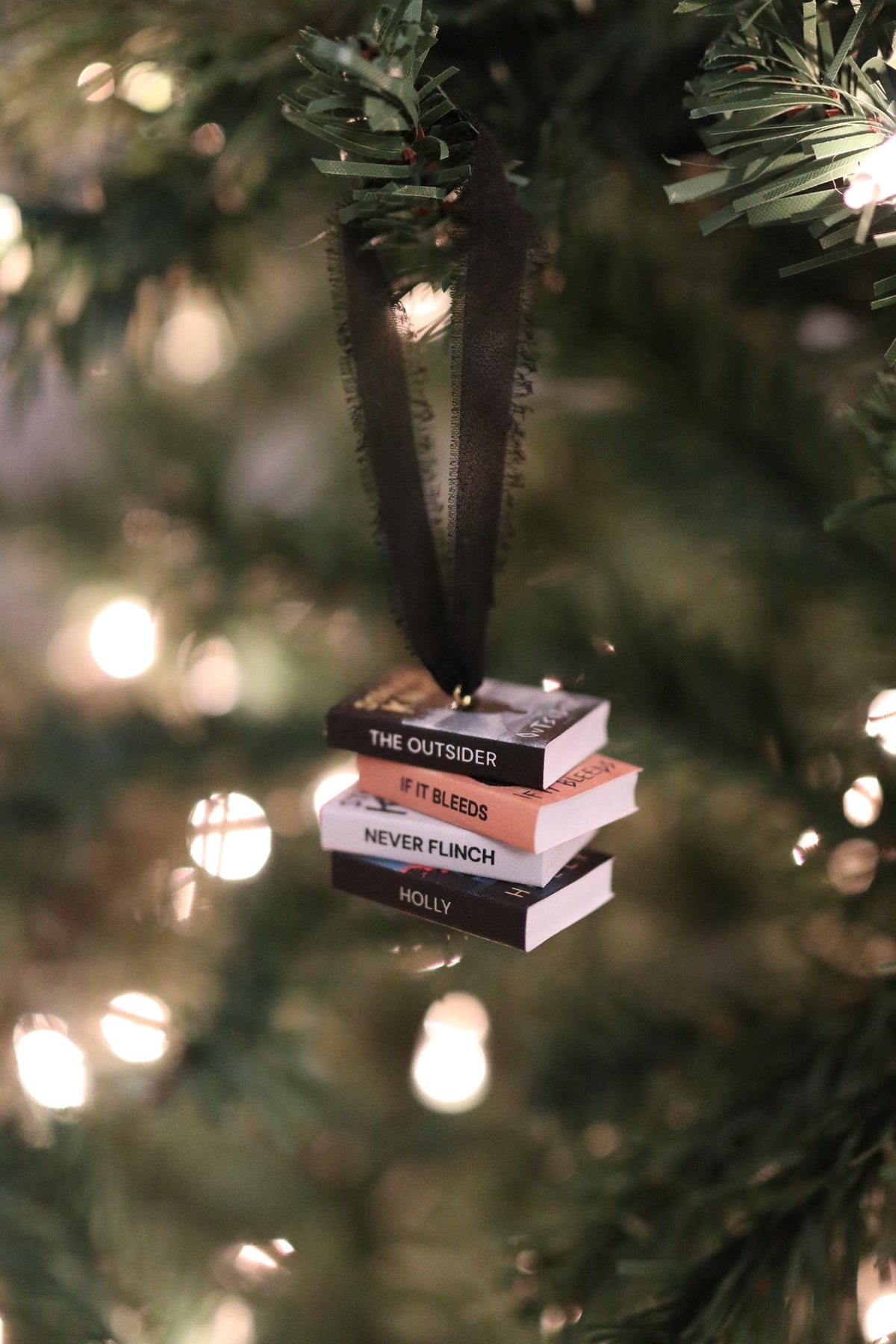 Stephen King Mini Book Stack Ornament
