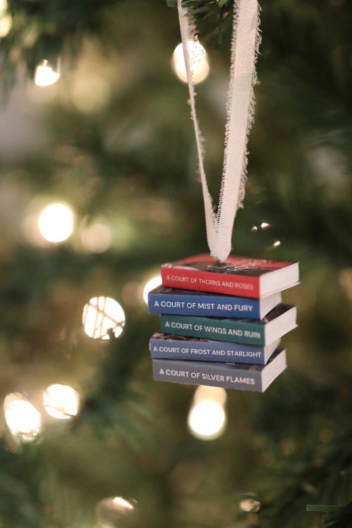 Original Cover ACOTAR Mini Book Stack Ornament
