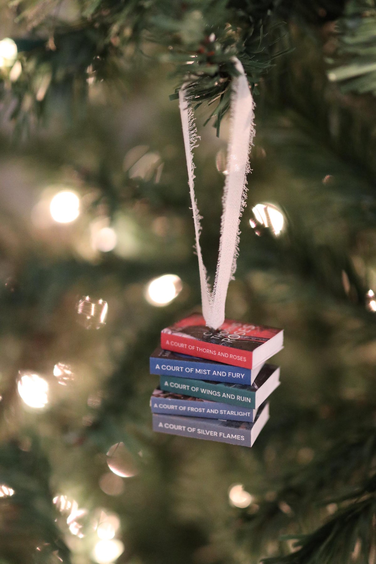 Original Cover ACOTAR Mini Book Stack Ornament