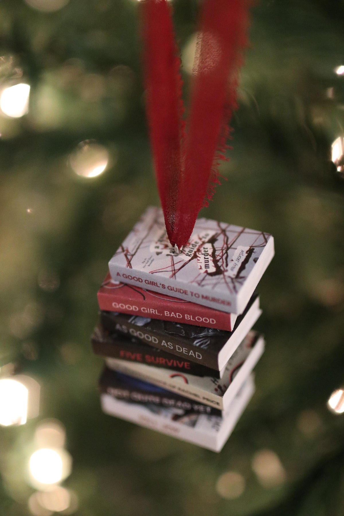Holly Jackson Mini Book Stack Ornament