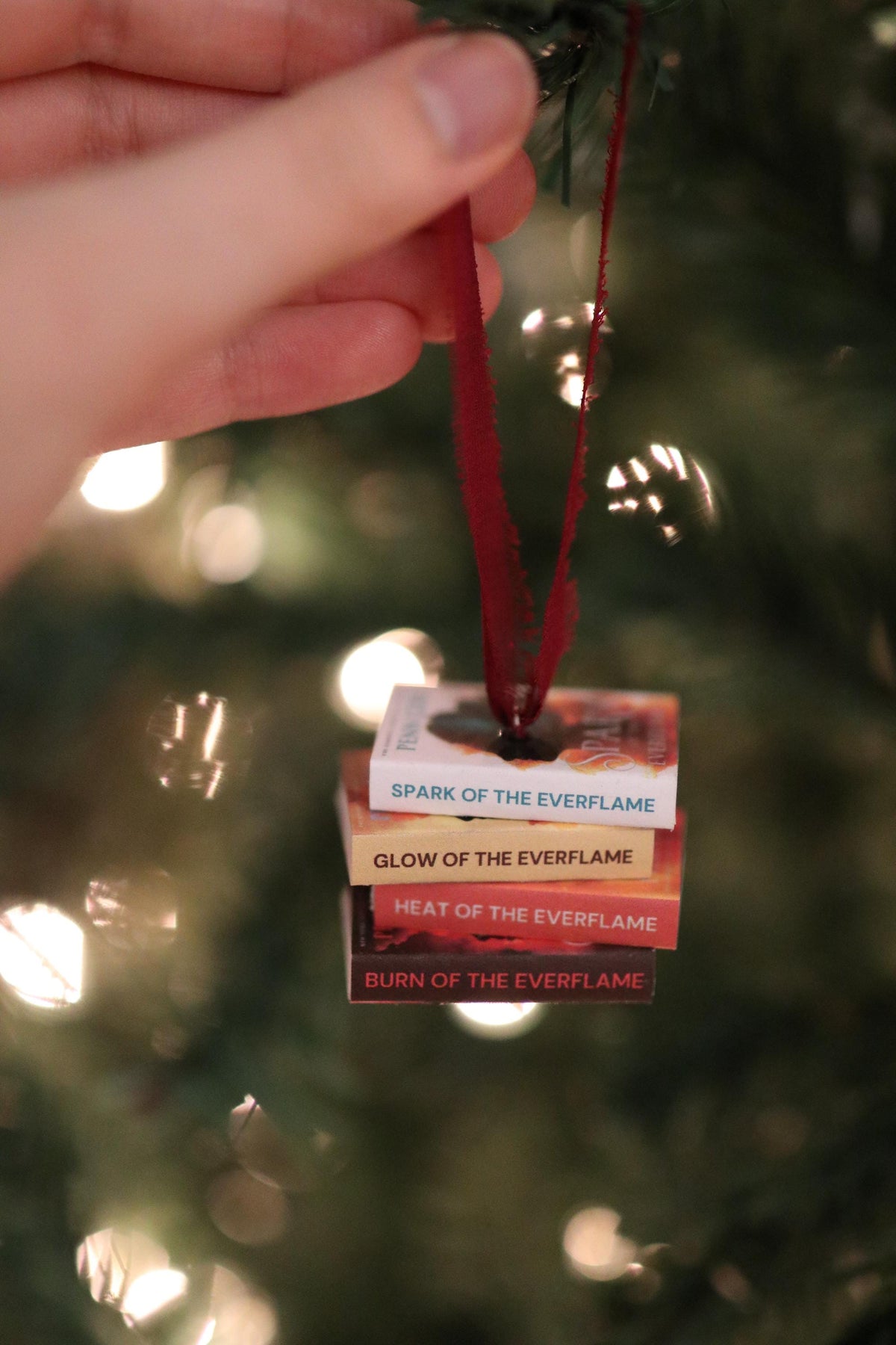 Spark of the Everflame Mini Book Stack Ornament