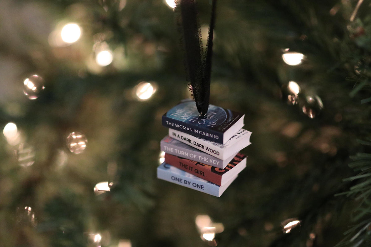 Ruth Ware Mini Book Stack Ornament