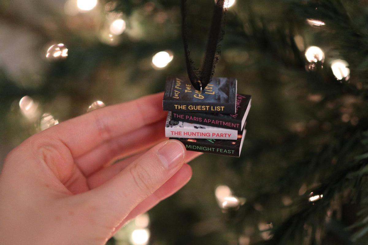 Lucy Foley Mini Book Stack Ornament