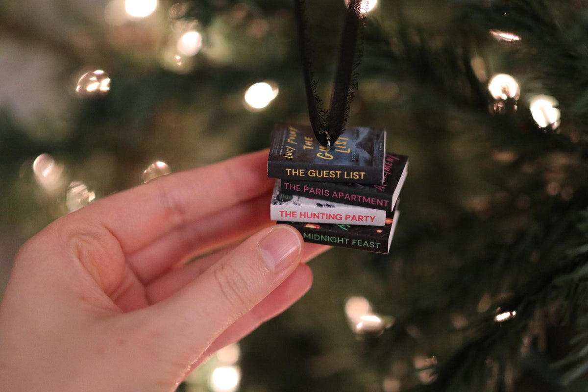 Lucy Foley Mini Book Stack Ornament