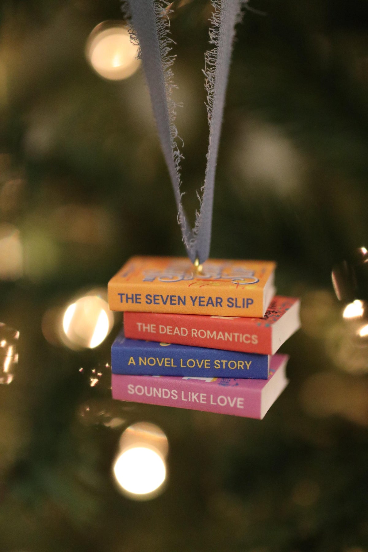 Ashley Poston Mini Book Stack Ornament