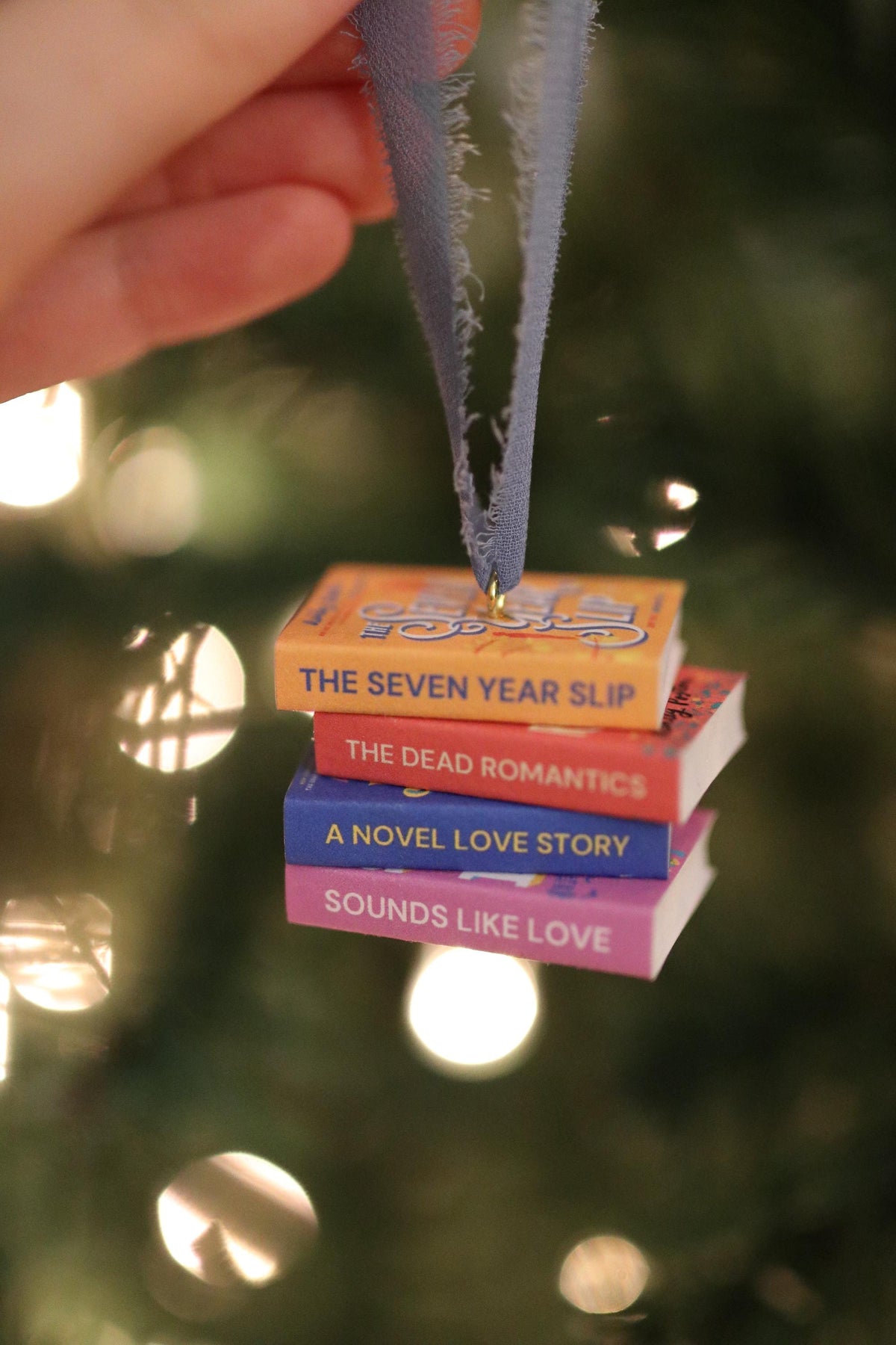 Ashley Poston Mini Book Stack Ornament