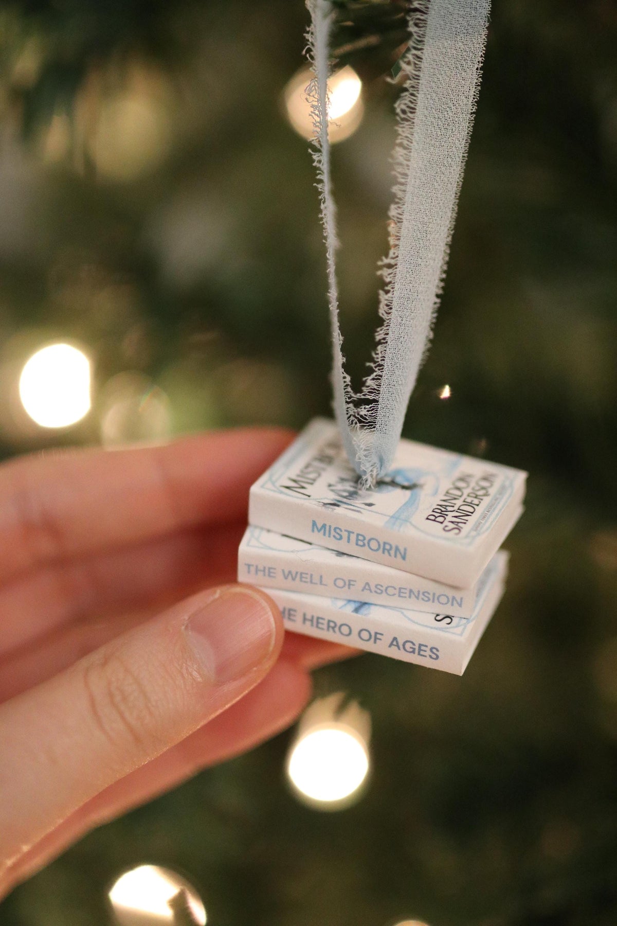 Mistborn Mini Book Stack Ornament