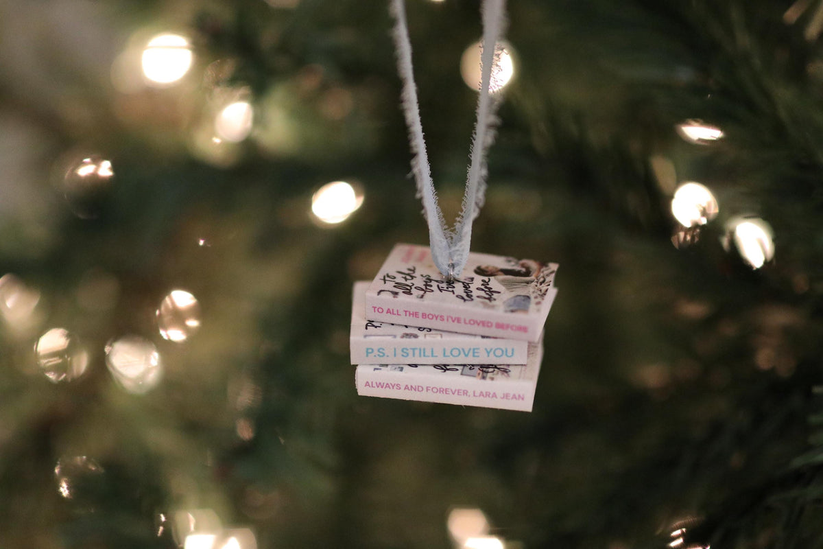 To All the Boys Mini Book Stack Ornament