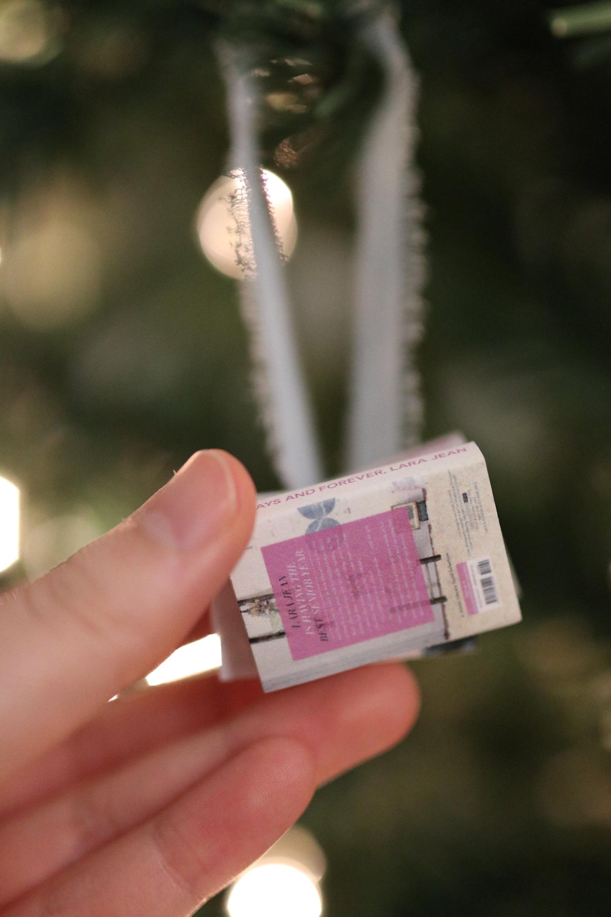 To All the Boys Mini Book Stack Ornament