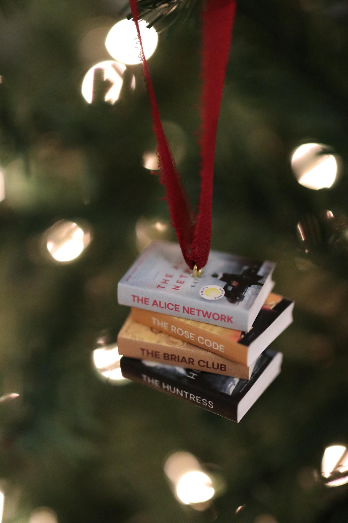 Kate Quinn Mini Book Stack Ornament