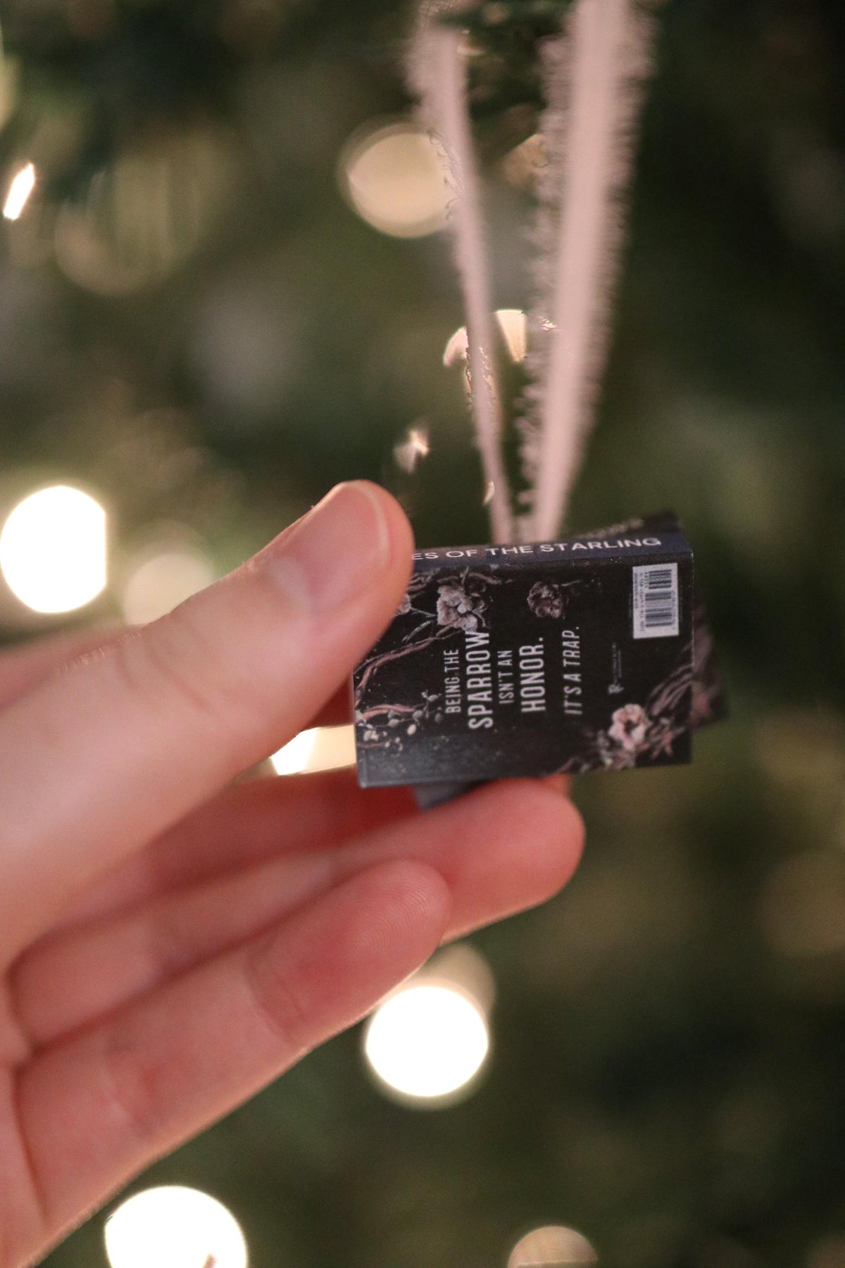 Shield of Sparrows Mini Book Stack Ornament