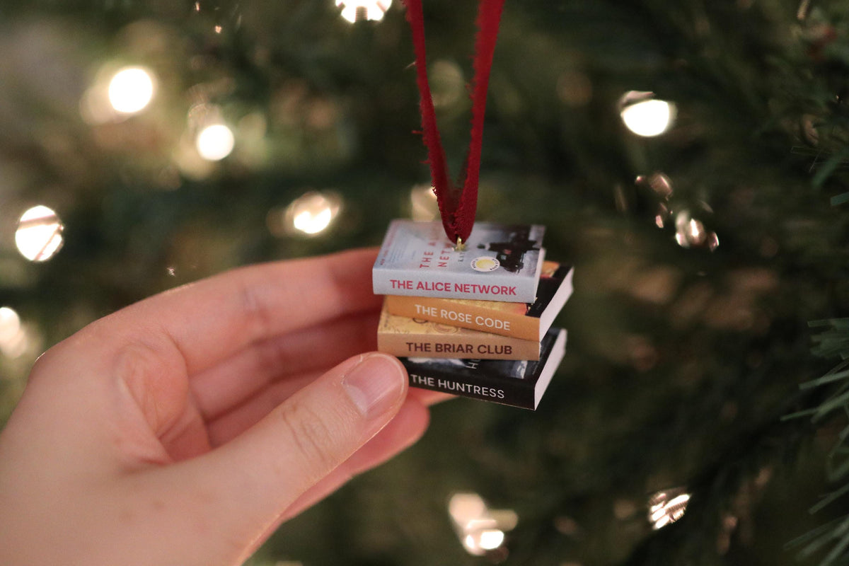 Kate Quinn Mini Book Stack Ornament