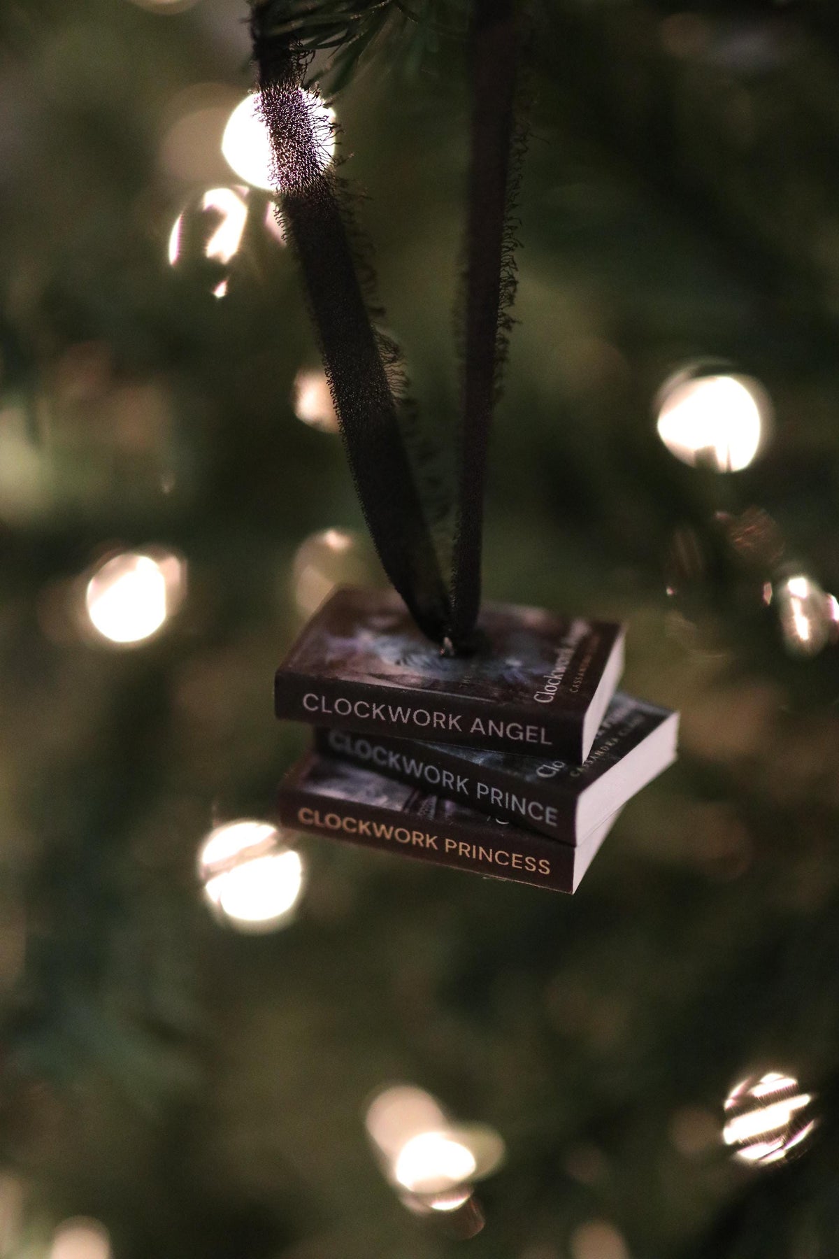 Clockwork Angel Mini Book Stack Ornament