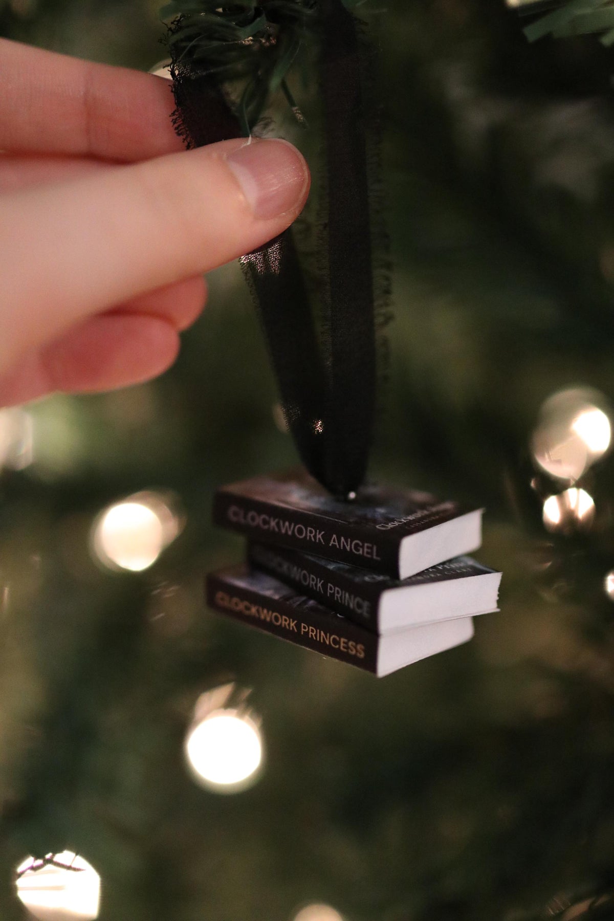 Clockwork Angel Mini Book Stack Ornament