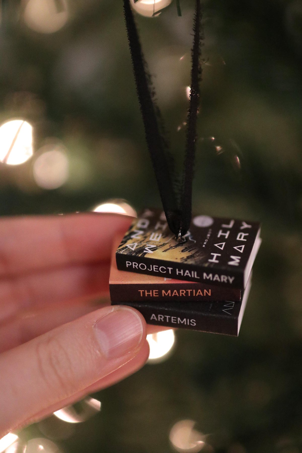 Project Hail Mary Mini Book Stack Ornament