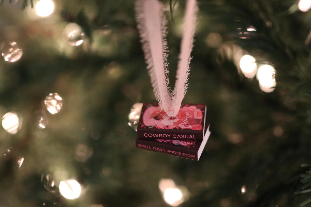 The Calloway Ranch Mini Book Stack Ornament