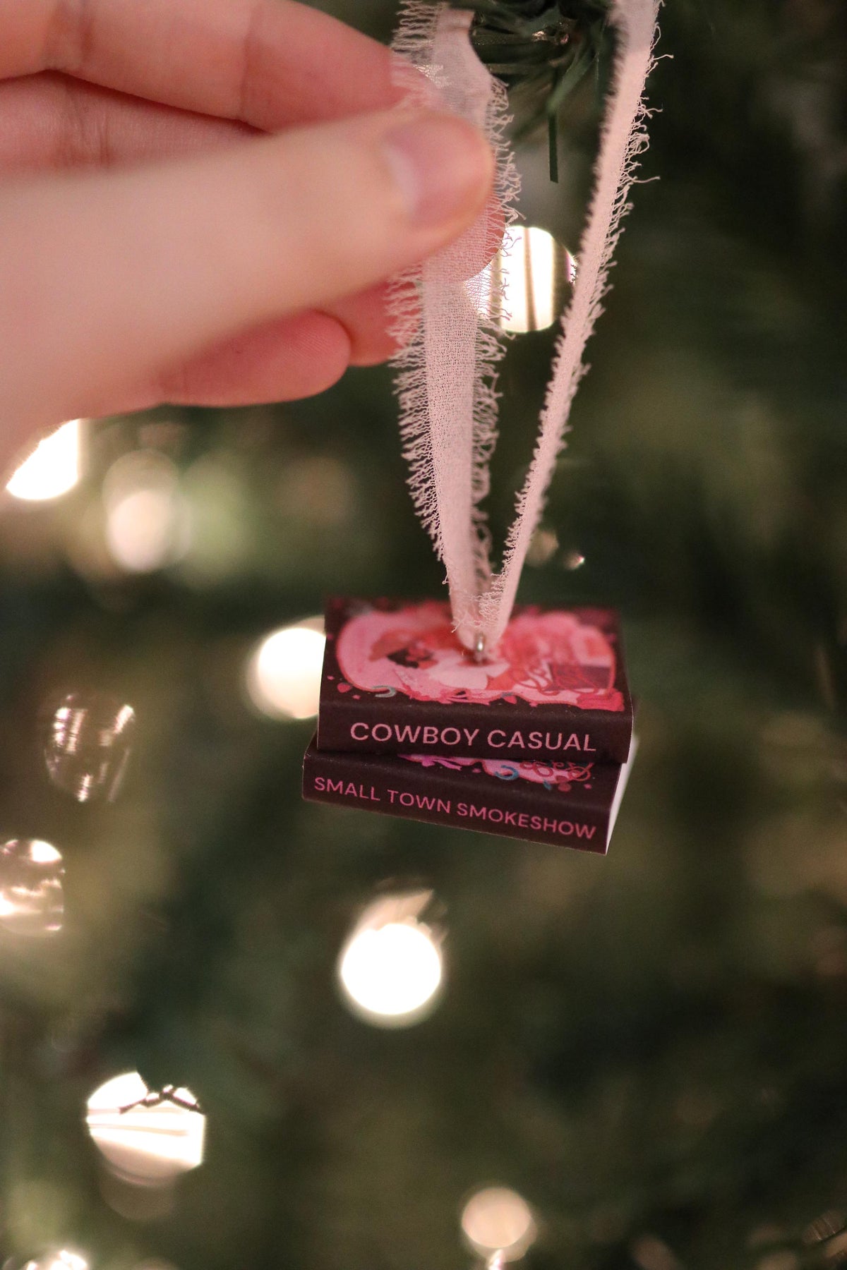 The Calloway Ranch Mini Book Stack Ornament