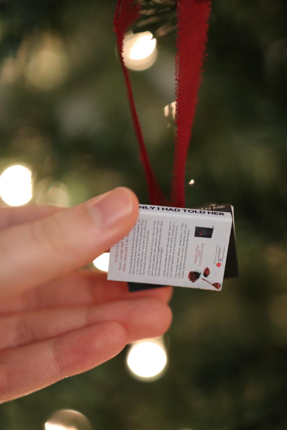 If He Had Been with Me Mini Book Stack Ornament