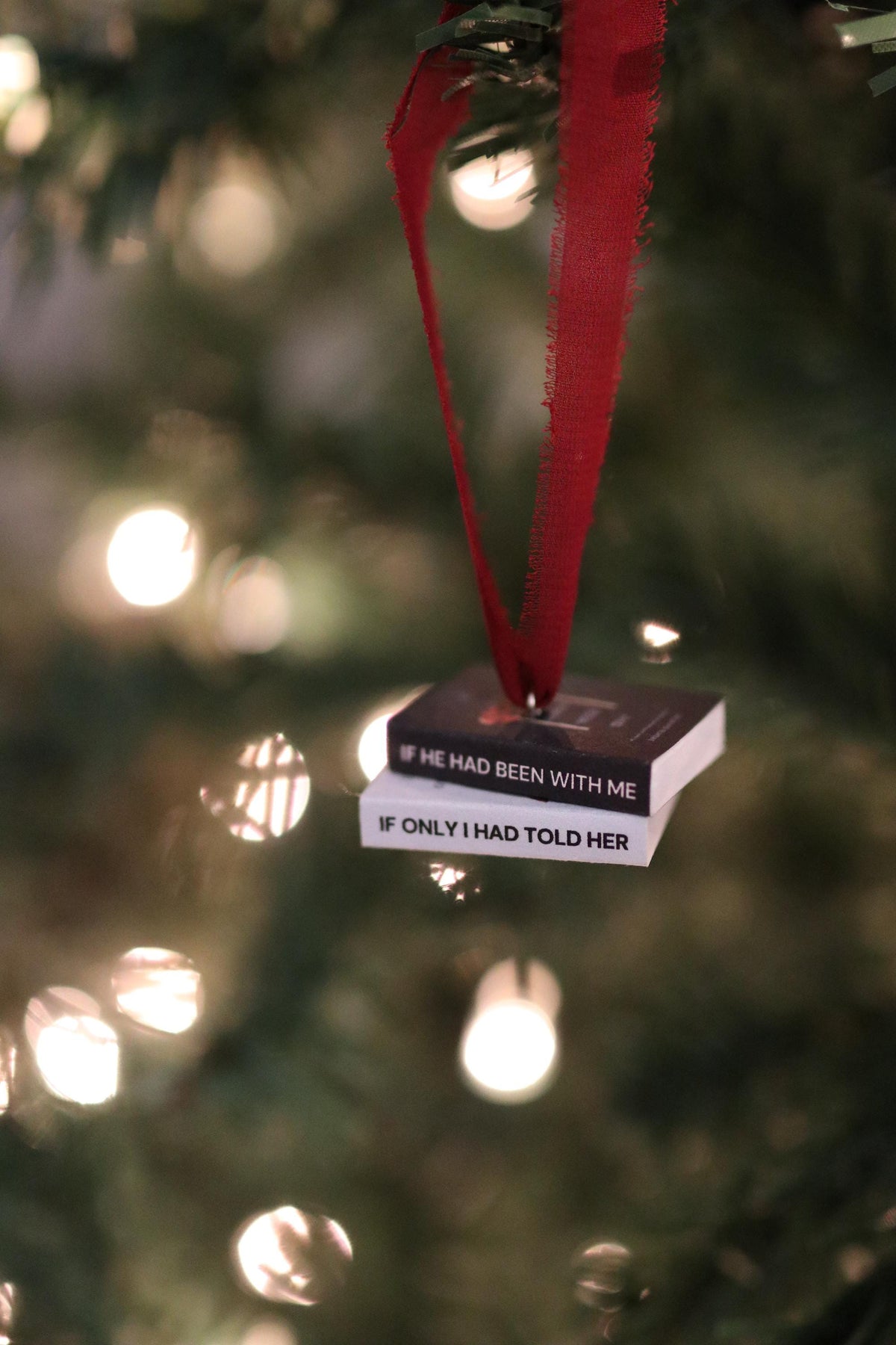 If He Had Been with Me Mini Book Stack Ornament