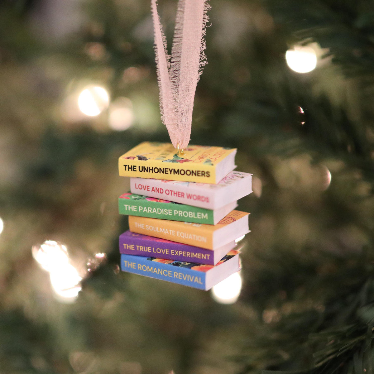 Christina Lauren Mini Book Stack Ornament