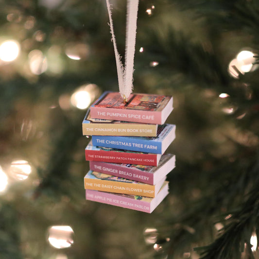 Dream Harbor Mini Book Stack Ornament