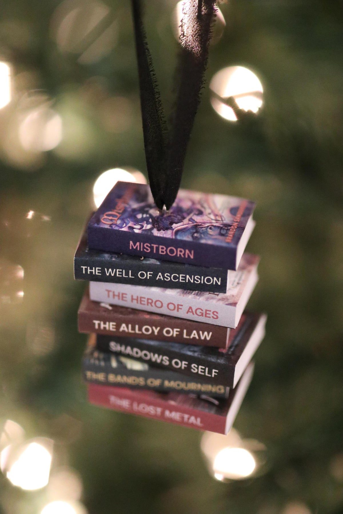 Mistborn Mini Book Stack Ornament