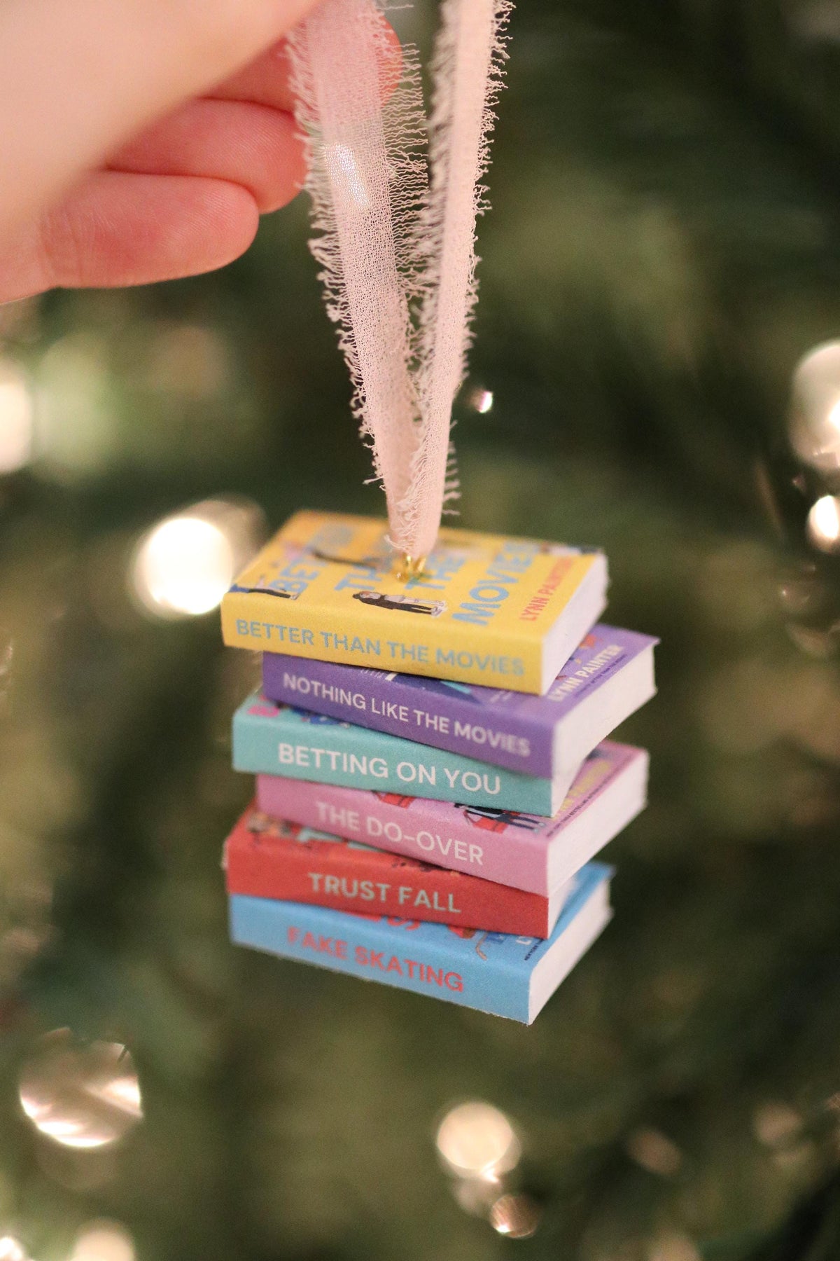 Lynn Painter Mini Book Stack Ornament