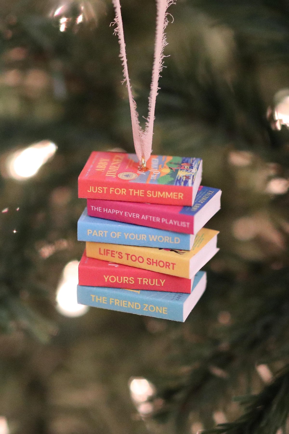 Abby Jimenez Mini Book Stack Ornament