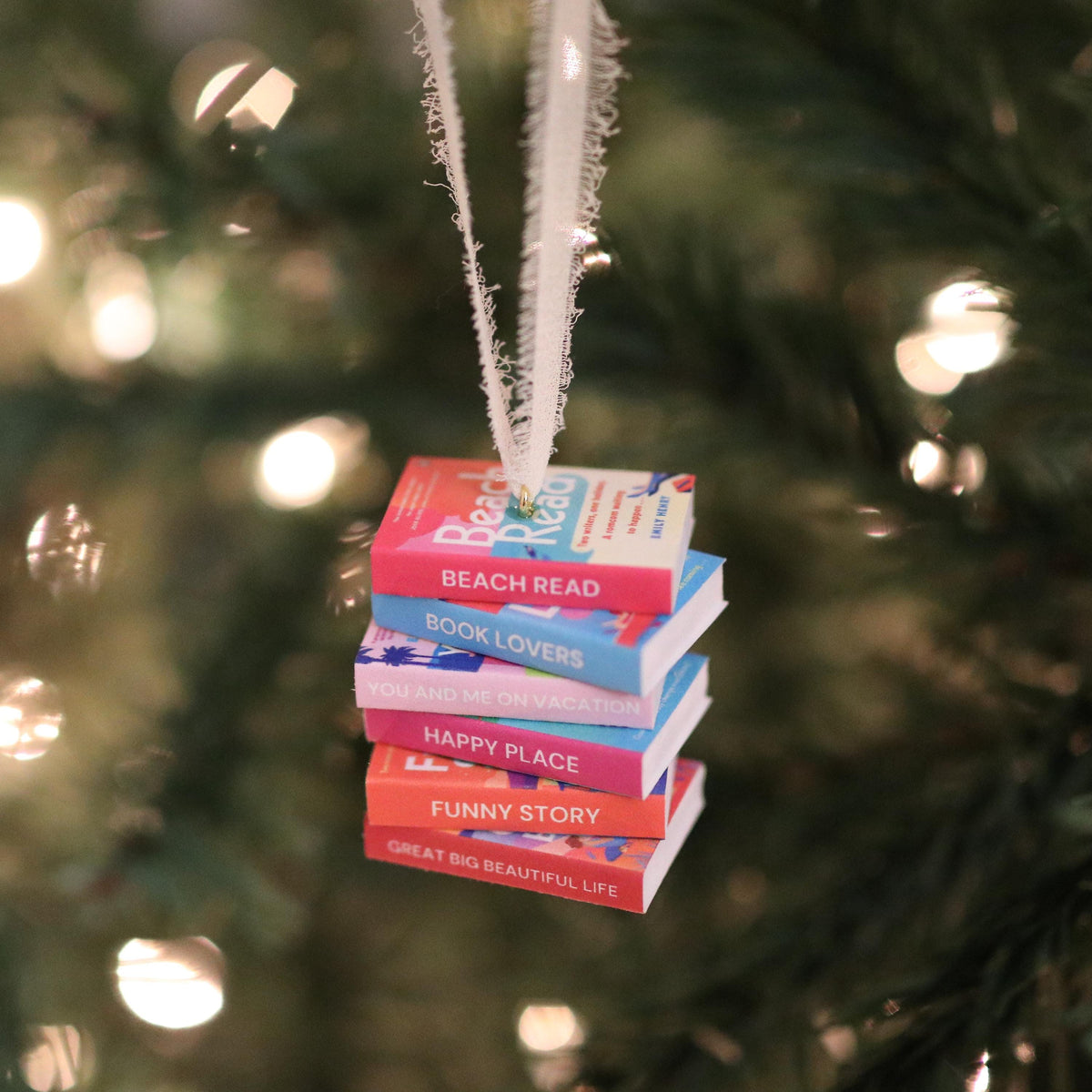 Emily Henry Mini Book Stack Ornament