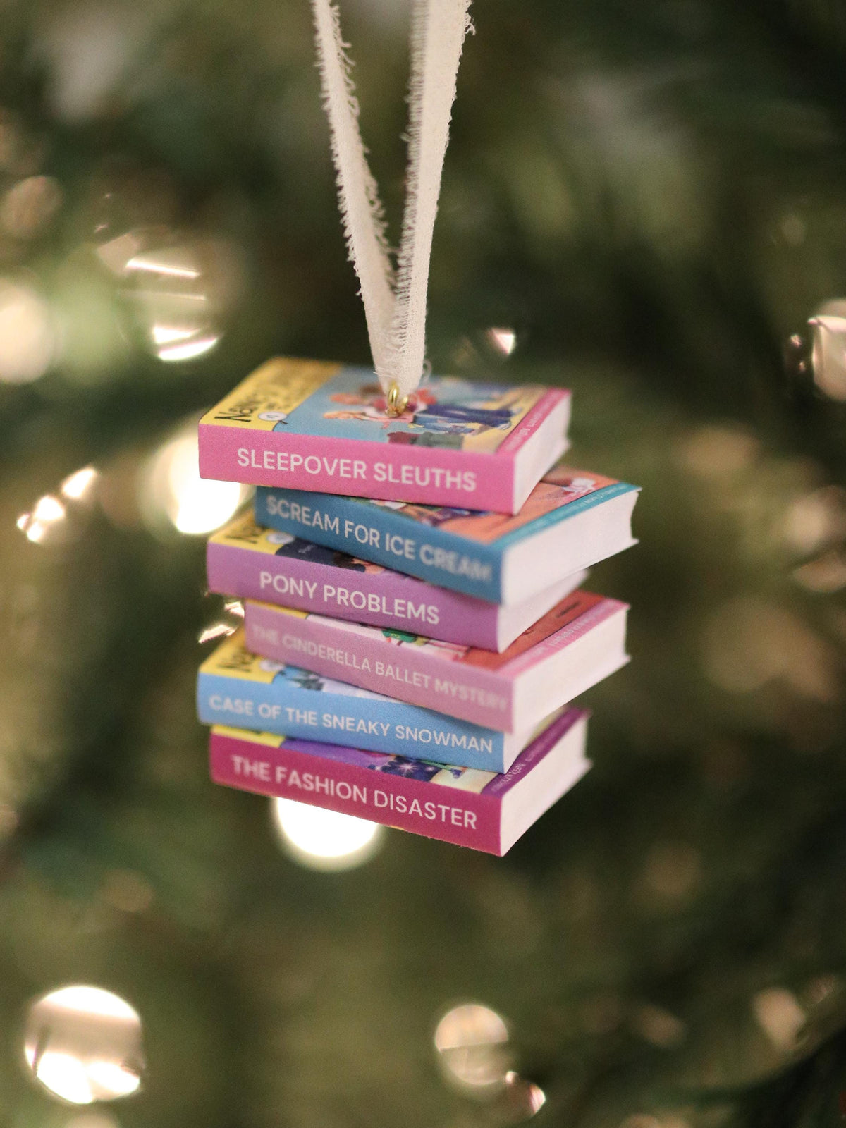 Nancy Drew and the Clue Crew Mini Book Stack Ornament