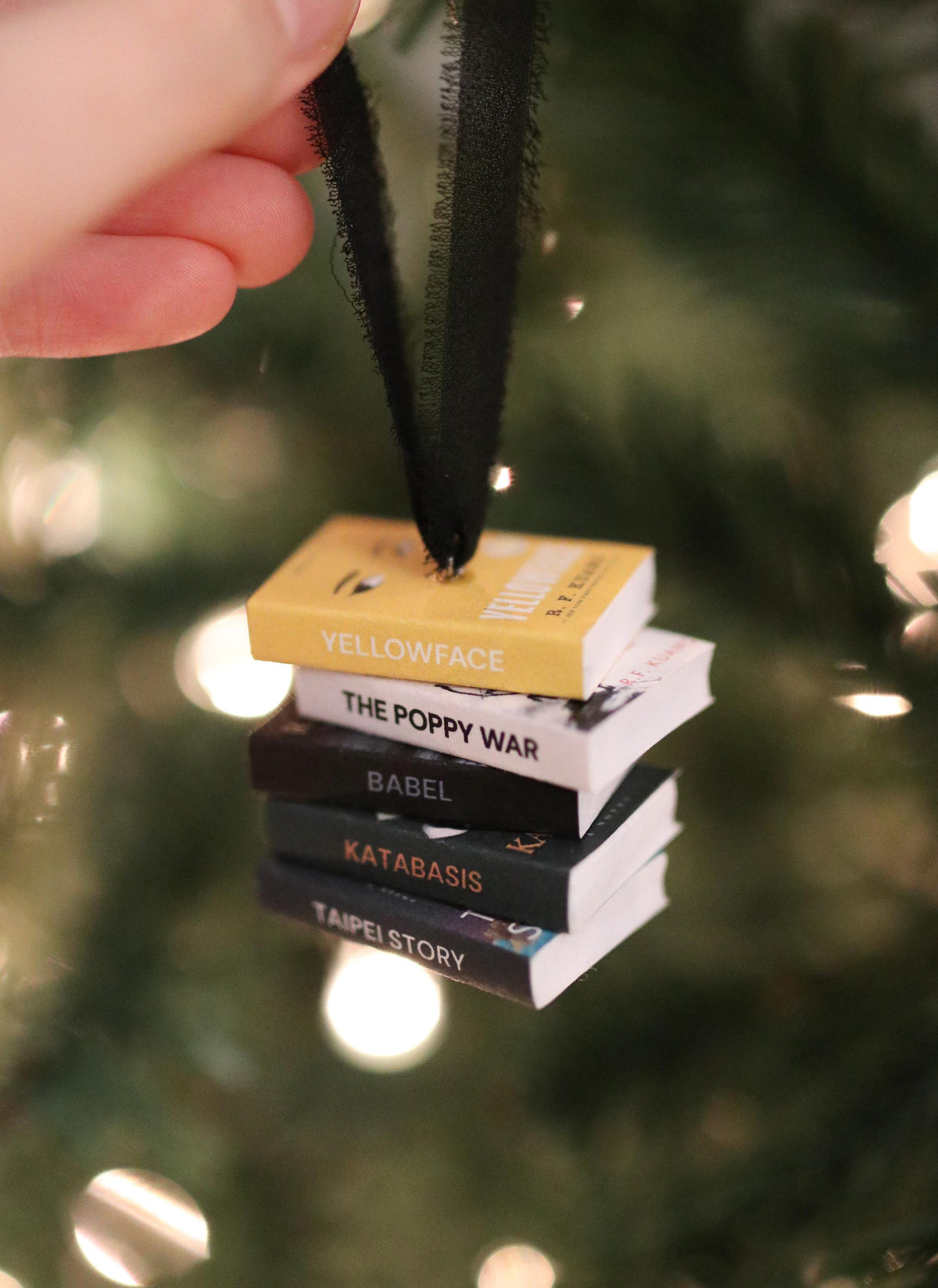 RF Kuang Mini Book Stack Ornament