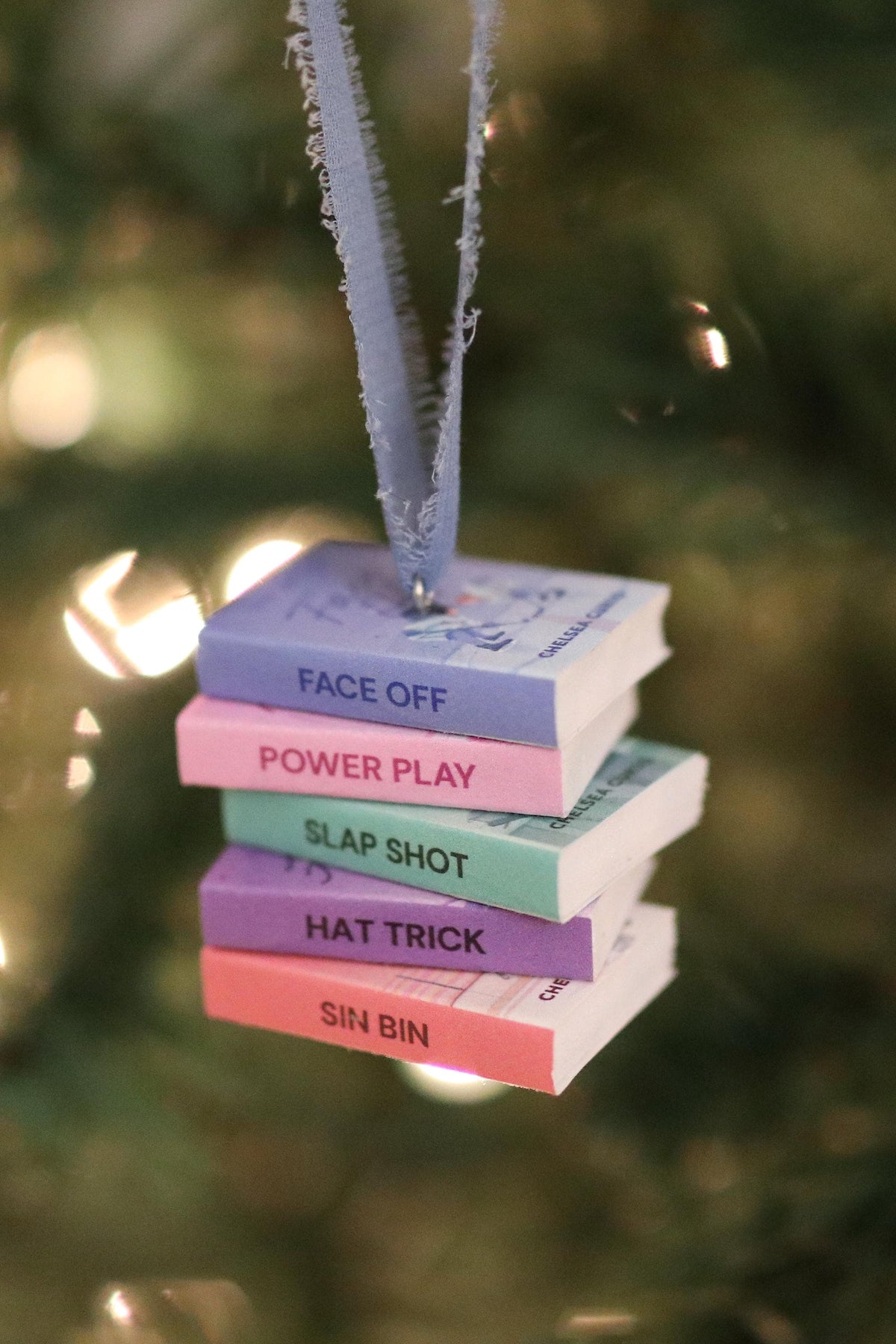 D.C. Stars Mini Book Stack Ornament