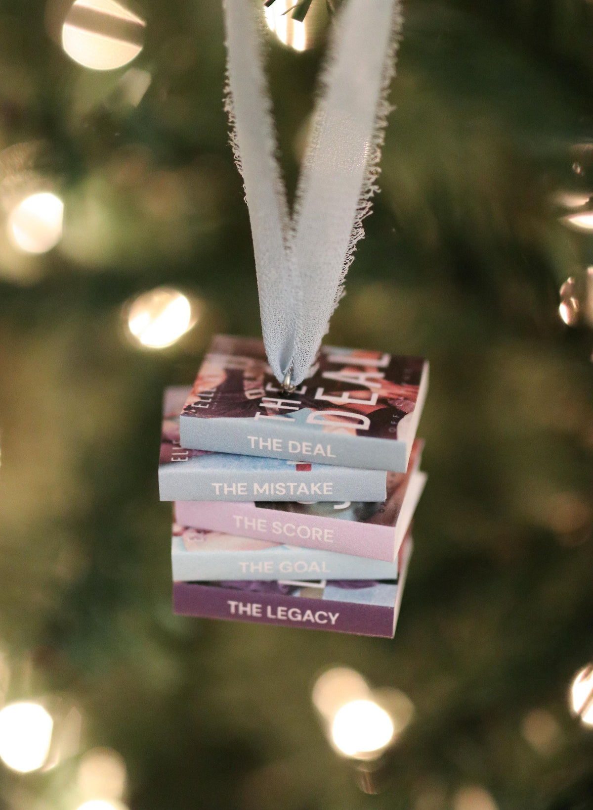 Off-Campus Mini Book Stack Ornament