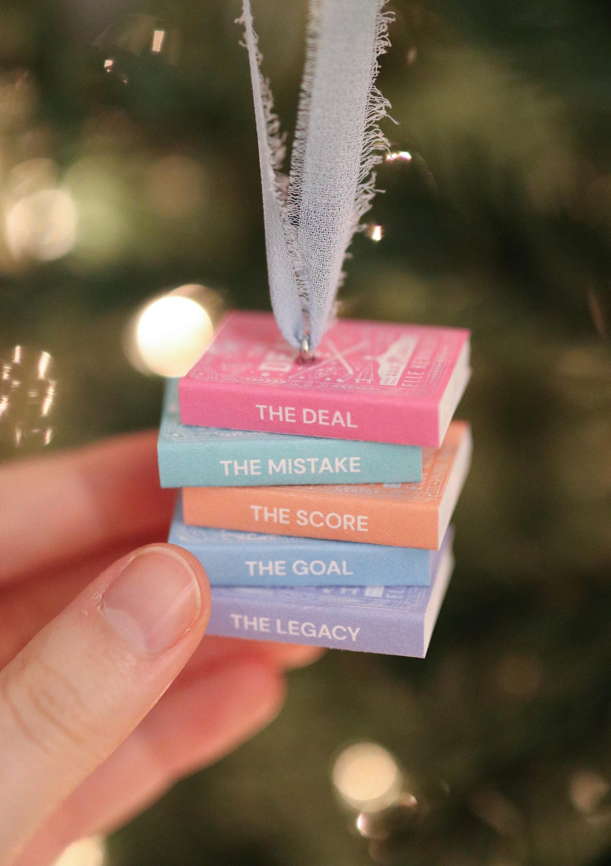 Special Edition Off-Campus Mini Book Stack Ornament